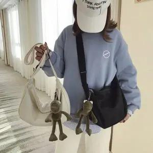 고품질 캔버스 에코백 남녀공용 크로스백 숄더백 가방 데일리 (WFKBOZN)