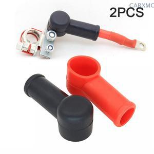 고무 자동차 바이크 오토바이 배터리 음극 양극 단자 커버 캡 보트 절연 보호대 교체 2 개