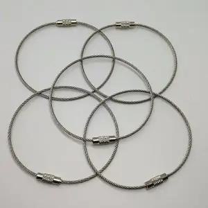 스텐 와이어 키체인 키링 열쇠고리 가방걸이 원형 링 (WFKBRQ5)