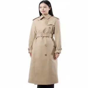 [버버리]생산 Check Panel Gabardine Loop-back Trench Coat 4566065 체크 패널 개버딘 루프백 트렌치코