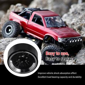 VO-4PCS RC 크롤러 자동차 축 방향 1/24 1/18 TRX4M SCX24 업그레이드 부품 용 1.3 인치 비드 락 휠 허브