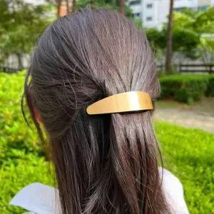 [골드스마일]자동 헤어핀 골드 심플 자동핀 악세사리 소품 머리핀