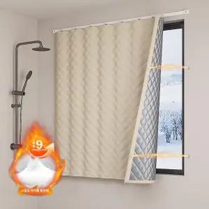 패딩커튼 양털커튼 누빔 3중 방한 겨울 창문