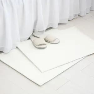 국산 소프트 사각 발매트 아이보리 미끄럼방지 현관매트 화장실매트