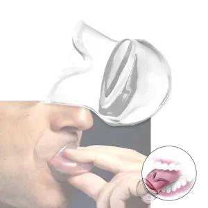 GGRO 혀커버 코골이 방지기구 혀투명실리콘 무호흡방지기구 혀가드