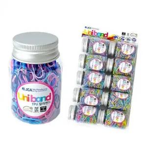 컬러 머리 고무줄 국내생산 소형 유니밴드 원통형