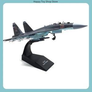 1/100 스케일 SU-35 전투기 다이캐스트 금속 군용 모형 항공기 (성인 수집 및 장식용 디스플레이 스탠드 포
