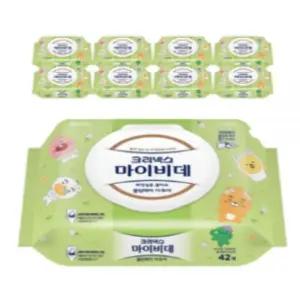 크리넥스 마이비데 클린케어 아쿠아 캡 42매 9개입