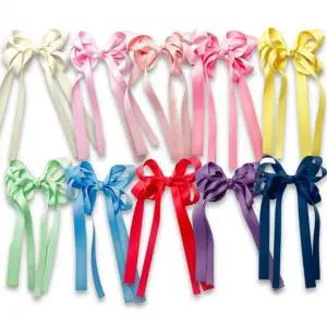 [골드스마일]머리핀 집게핀 헤어핀 모음 롱 리본 10개세트