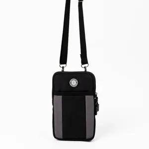 크로스백 슬림 지퍼 보조 핸드폰 가방 그레이