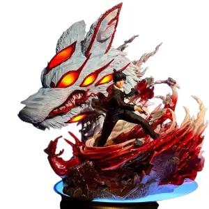 디아크몰 체인소맨 여우의 악마 하야카와 아키 24CM 피규어 LED