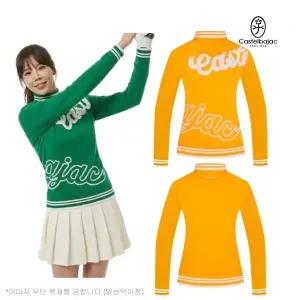 까스텔바작 여자 골프 방풍안감 겨울 반목 아트웍 니트 풀오버 스웨터 BGEW...