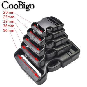 남성용 플라스틱 웨빙 버클 릴리스 스트랩 클립 전술 벨트 파라코드 팔찌 가방 액세서리 20mm 50mm