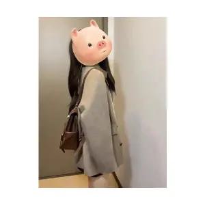 여자정장자켓 캐주얼 빈티지 모직 정장 코트 가을 겨울 미디움 롱 트렌드 ible4