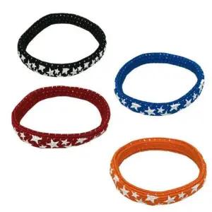 별 고무줄 머리끈 납작 스타 컬러 헤어 30p