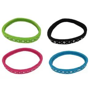 다이아컬러 머리끈 고무줄 헤어밴드 납작 30p