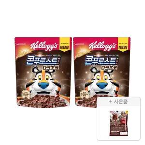 켈로그 콘푸로스트 다크초코 550g, 2개 + 증정(첵스초코 쿠키앤크림 30g, 1개)