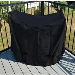 파티오 비스트로를 위한 이지방 야외 바 높이 다이닝 세트 커버 3피스 방수 헤비 듀티 비스트로 테이블 및