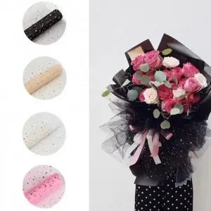 꽃다발 망사포장지 선물포장지 꽃포장 다용도 DIY 지 포장 용지 메쉬 DIY 선물 롤 용부자재