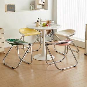 북유럽 릴테이블 접이식 간이식탁 투명 테이블