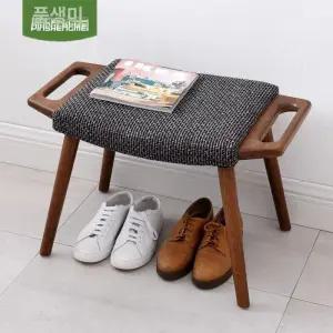 패브릭스툴 보조 의자 사각 펜션 거실 야외 풋스툴