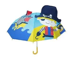 비오는날 우리 아이를 위한 등하원용 입체 해적 우산