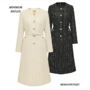 [미니멈]MD 울알파카 트위드 벨트 원피스 자켓 MD MZAAWJ1010_CJ