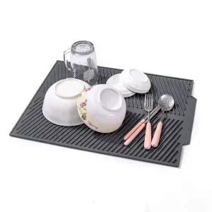 [골드스마일]라인 실리콘 드라잉매트 냄비받침 간이식기건조대