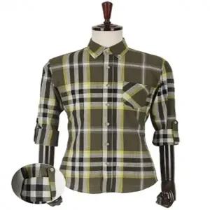 린넨 체크패턴 롤업 셔츠 남성의류 남성셔츠 남성남방