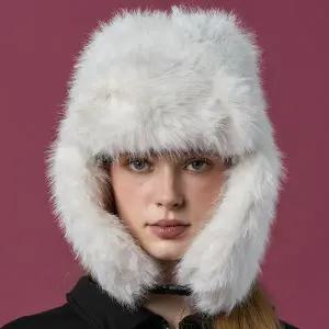 [KOLEAT]겨울 한파 따뜻 털모자 방한모 [WHITE] 트루퍼 귀마개 ver.