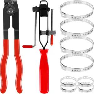 등속조인트 CV 조인트 부츠 클램프 플라이어 세트 스틸 차량용 밴딩 키트 전문 귀 타이 자동