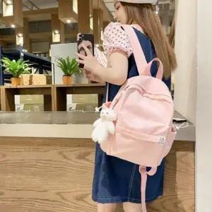 마카롱 여성 미니 백팩 가방 배낭 학생 노트북 경량 여자 데일리 백 책