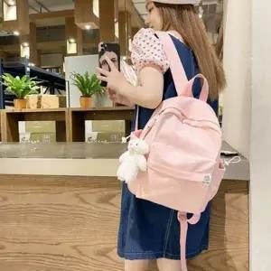 마카롱 여성 미니 백팩 가방 배낭 학생 노트북 경량