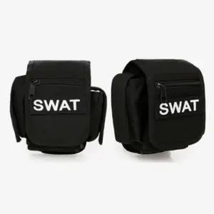 ( )군용 군인 허리 밸트 파우치 블랙