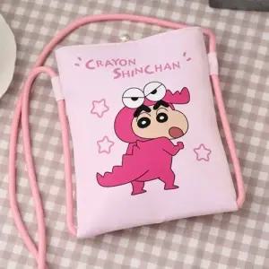 ( )짱구 핸드폰 파우치-핑크