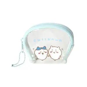 ( )먼작귀 블루 반원 투명 파우치