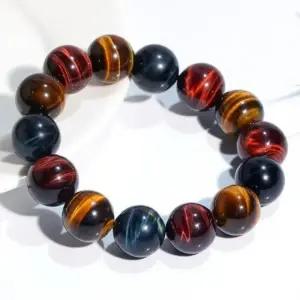 (사이즈 6mm)삼색 선물박스 타이거아이 증명서 사이즈별 팔찌 호안석