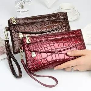 큰손 미니지갑토트백 지갑 장지갑 지퍼장지갑 파우치 클러치 월렛 여성지갑 선물 악어가죽 크로커다