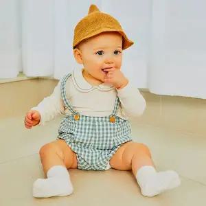 [보리보리/오가닉맘]고방체크바디수트세트(MJSTQS03)