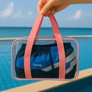 ( )투명 PVC 물놀이 수영가방 소형