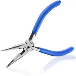 니들 노즈 플라이어 와이어 굽힘용 샨토 롱 고탄소 강철 주얼리 제작용 톱니 모양 턱 전자 제품 수리 물체