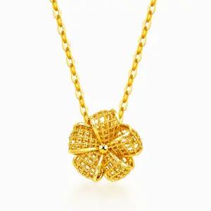 [한국금다이아몬드] 순금 24K 목걸이 루에트 플라워