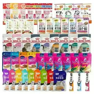 쮸루쮸루/쭉쭉이/챠오츄르/아이시아/고기생활/건강캔파우치/고양이파우치