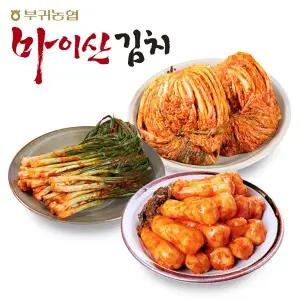 [마이산김치][한국농협김치] 전북 대표김치 마이산김치 3종2호(포기김치3kg+파김치1kg+총각김치1kg)
