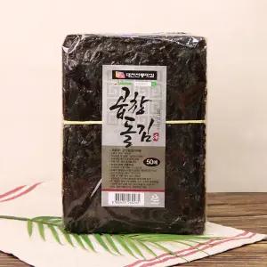 지주식 곱창돌김 50매 최상급 잇바디돌김 구운 무조미 재래 햇 곱창김 생김 파래 대천김