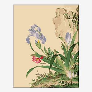 (물감 2배) 모모픽스페인팅 유화그리기 I20 랑샤이닝 붓꽃  40x50 유화 그림 붓 세트