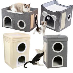 홈메이드 고양이집 2층 3층 스크래쳐 숨숨집 침대 쿠션 동굴 하우스 강아지집