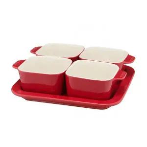 [스타우브] 사각 서빙세트(애피타이저) 체리