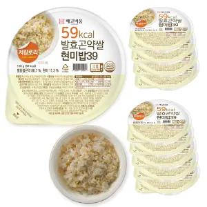 빼고비움 저칼로리 100g당 39kcal 발효곤약쌀현미밥39 150g x 10팩