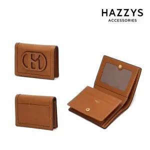 [롯데백화점]헤지스ACC [선물포장] 브라운 로고패치 소가죽 반지갑 HIWA4F530W1